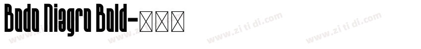 Bodo Niagro Bold字体转换